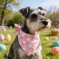 C Easter Pet Bandana Adjustable Dog Bib Scarf With Rabbit And Egg Print ...