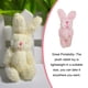 thumbnail image 4 of Colgante de conejo de peluche Toystoory rosa 4.5 cm, 4 of 6