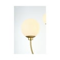 thumbnail image 4 of Living District Nyomi 42" 4-Light Metal/Glass Chandelier in Brass/White, 4 of 8