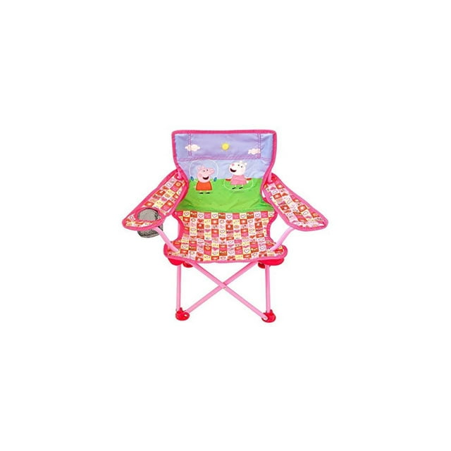 Peppa Pig Camp Chair for Kids, Portable Camping Fold N Go Chair with