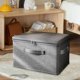 thumbnail image 5 of Bolsa de almacenamiento de edredón de gran capacidad gruesa, caja organizadora de ropa para armario doméstico, 5 of 6