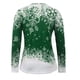thumbnail image 5 of Puntoco Camisas para mujer Blusa de manga larga con estampado de cuello en V de Navidad Blusa regular estampada Puntoco Puntoco-8000, 5 of 6
