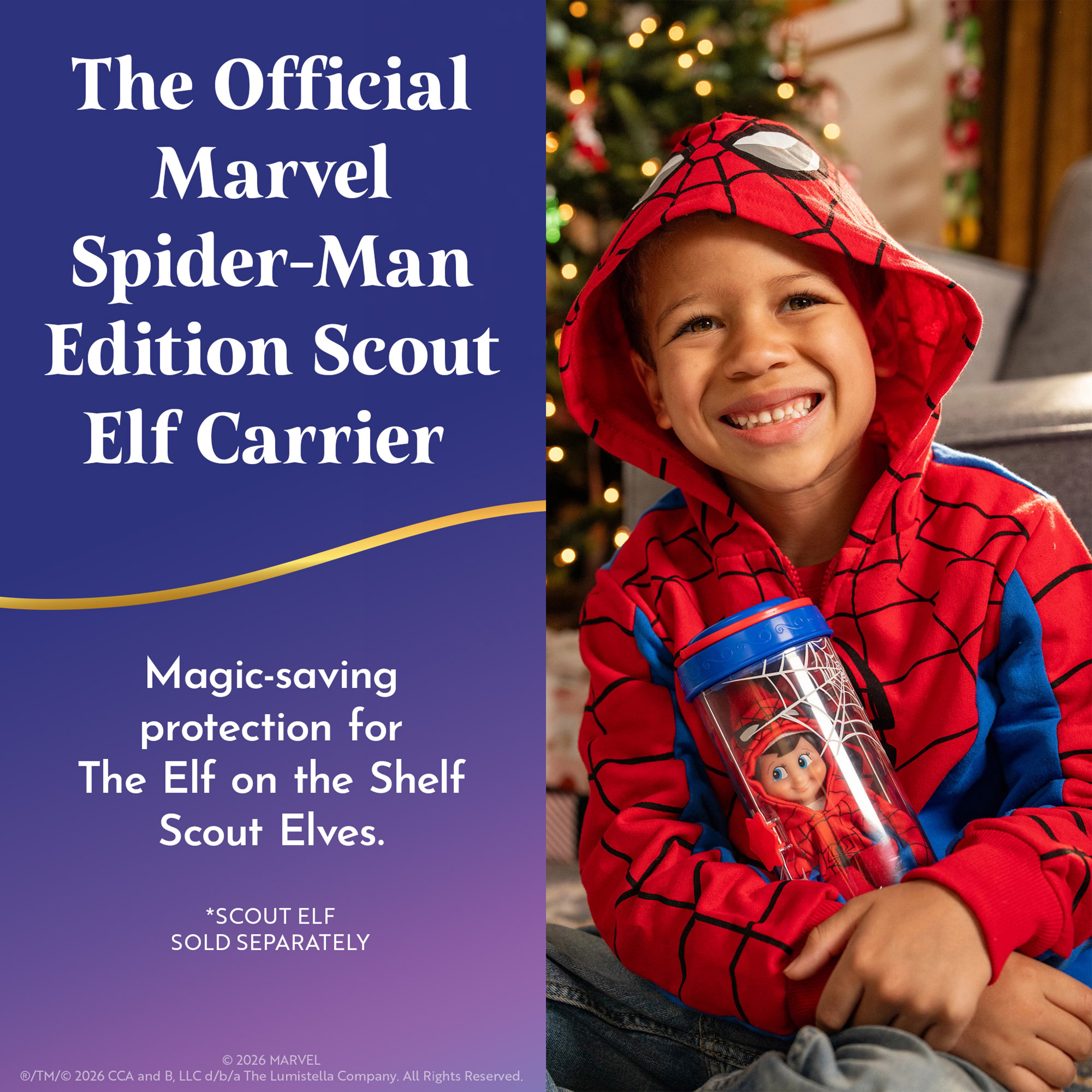 The Elf on the Shelf Marvel Spider-Man Scout Elf Carrier - Scout Elf Not Included