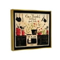 thumbnail image 3 of Give Thanks Good Food Phrase Food & Beverage Graphic Art Metallic Gold Framed Art Print Wall Art, 3 of 6