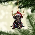 thumbnail image 2 of Labrador Christmas Ornament – Holiday Dog Memorial Gift & Xmas Tree Hanging Mica Décor, 2 of 3
