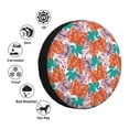 thumbnail image 4 of Fuzoiu Hawaiian Style Print Universal Spare Tire Cover with Buckle Strap, Waterproof Wheel Covers for Jeep, Trailer, RV, Truck and All Car-17 inch, 4 of 6