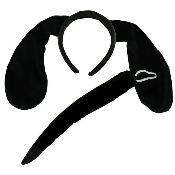 Plush Ears Headband Cute Dog Ear Headwear Party Favor Costume Accessory for Halloween Christmas