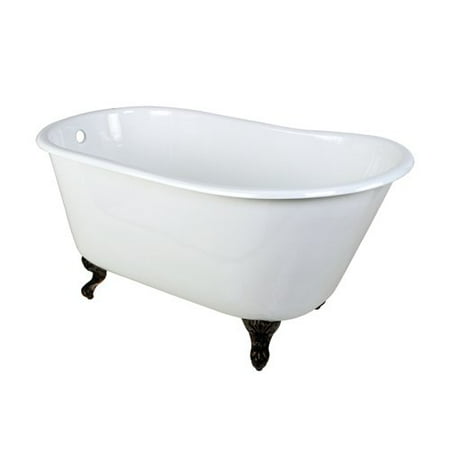 UPC 663370286759 product image for Kingston Brass VCTND5328NT5 53 inches Cast Iron Slipper Clawfoot Bathtub with Oi | upcitemdb.com