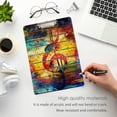 thumbnail image 5 of FMSHPON Musical Note Art Painting Clipboard Hardboard Wood Nursing Clip Board and Pull for Standard A4 Letter 13x9 inches, 5 of 8