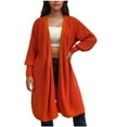 thumbnail image 1 of AherBiu Cardigans Longs pour Femmes Tendance Automne Ouvert devant Pull Tricoté Épais Décontracté Ample Ajusté, 1 of 5