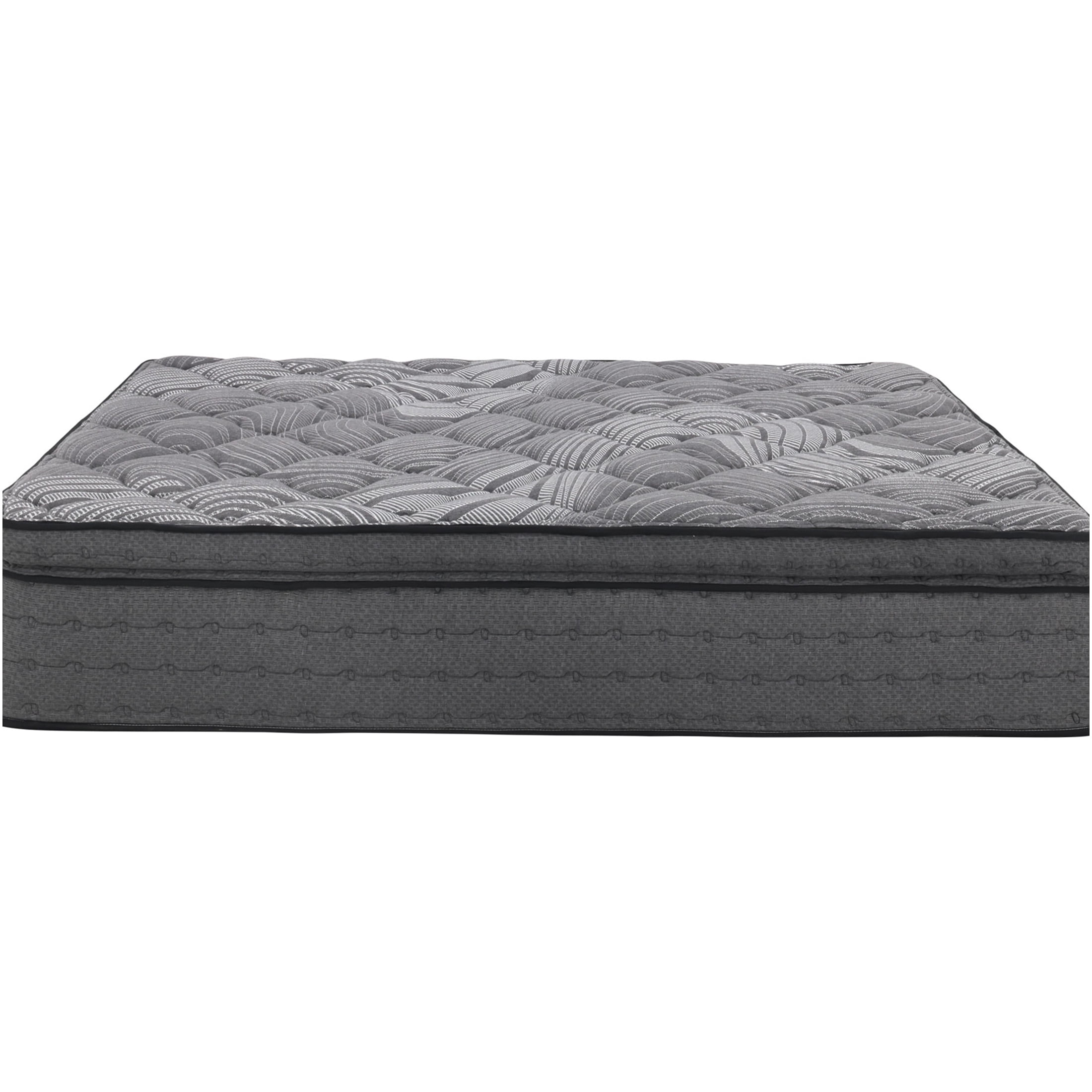 JERFIT 14 Inch King Size Hybrid Mattress, Gray Memory Foam and Pocket Springs for Pressure Relief Support, Medium Firm Feel, Rolled Compressed in Box
