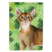 Carolines Treasures CK3057CHF Abyssinian Shamrock Flag Canvas House Size Large multicolor