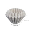 thumbnail image 2 of Drip Type Coffee Filter Paper - 50pcs Premium Paper Filters, Superior Filtration for Hand-Brewed Coffee, Biodegradable, 2 of 3