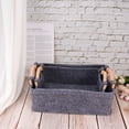 thumbnail image 6 of SOPOTUTU Grey Felt Storage Baskets for Shelves 2-Pack Home Organization and Storage Solution, 6 of 8