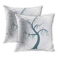 thumbnail image 1 of BOSDECO Housse de Coussin Vide avec Branches d'Écorce d'Arbre Mort, 20x20 Pouces, Lot de 2, 1 of 1