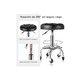 thumbnail image 4 of Silla De Cocina Bar Giratoria Ajustable Juego Restaurante Negro, 4 of 5