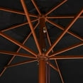 thumbnail image 4 of vidaXL Garden Parasol Umbrella Sunshade Sun Shelter Outdoor Bamboo and Wood, 4 of 37