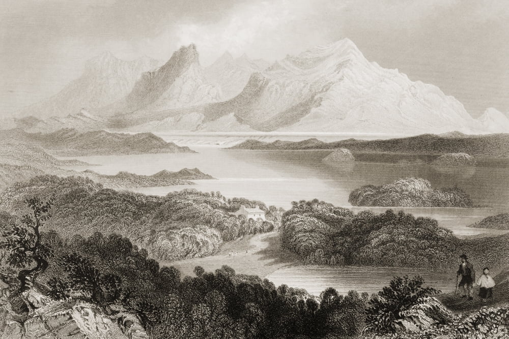 Garromin Connemara Ireland Drawn By WHBartlett Engraved By R Wallis From The Scenery And Antiquities Of Ireland By NPWillis And JStirling CoyneIllustrated From Drawings By WHBartlett Published London