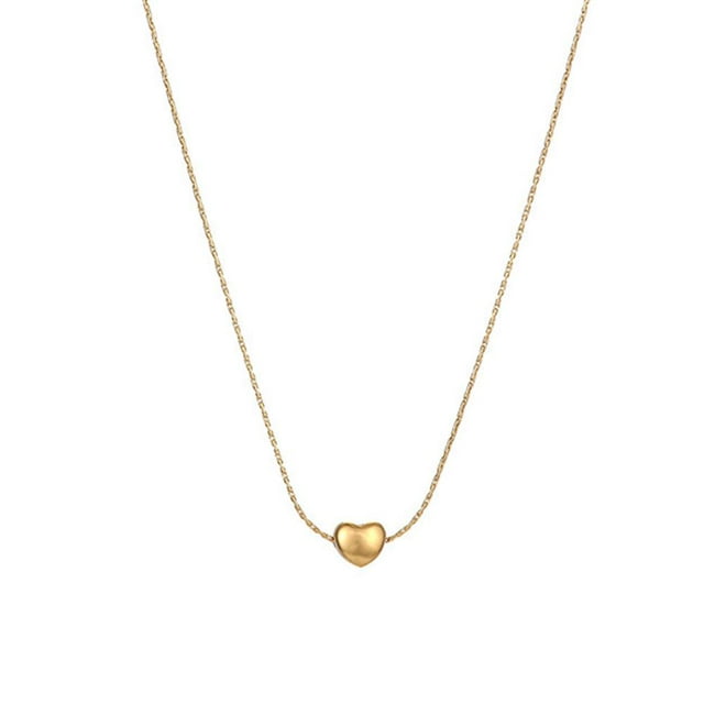 Collier Simple Golden Little Love Collier de Clavicule Tempérament# Minorité Q2G2