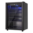 thumbnail image 2 of EUHOMY 145 Can Beverage Refrigerator and Wine Cooler with Glass Door with Adjustable Shelves, 2 of 8