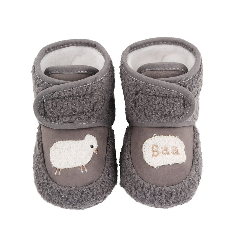 Peyakidsaa Infant Baby Slippers Girls Boys Booties Warm Baby Socks