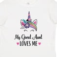 thumbnail image 4 of Inktastic My Great Aunt Loves Me Unicorn Niece Girls Toddler T-Shirt, 4 of 5