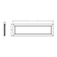 thumbnail image 2 of AFX Sloane 1-light ADA Satin Nickel LED Linear Flush Mount, White Acrylic Shade, 2 of 3