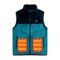 thumbnail image 3 of BFHHYA Fleece Heated Vest for Boys Girls 3 Heating Zones Jacket Lightweight USB Electric Heated Coat Winter Warm Outerwear, 3 of 9
