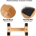 thumbnail image 2 of Soporte para flexiones de brazos Fitness de pino haya Soporte ruso Barras paralelas individuales de madera Soporte invertido Soporte ruso, 2 of 2