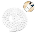 thumbnail image 2 of New 1\.5/2M Cable Wire Organizer Spiral Tube Cable Winder Cord Flexible Management Wire Storage Pipe White 8mm*1.5m+clip 8mm, 2 of 9