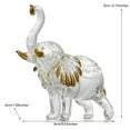 thumbnail image 4 of Handcrafted Glass Elephant Statue，Elephant Figurines for Home Decor Holiday Party Crystal Gifts，Small size, 4 of 4