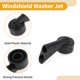 thumbnail image 5 of Boquilla de lavado de parabrisas delantera Unique Bargains para Audi A3 8V 2013-2020 Negro 2 Pcs, 5 of 6