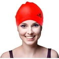 thumbnail image 2 of Water Gear 30100 Latex Swim Cap-Red, 2 of 7