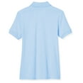 thumbnail image 2 of Educated Uniforms Girls 2T-20 Short Sleeve Pique Polo Shirt(Light Blue 2T), 2 of 5