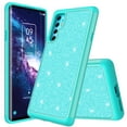 thumbnail image 2 of for TCL 20 Pro 5G with Tempered Glass Phone Case Glitter Shock proof Edge Scratch Shield Hybrid Layers Slim Bumper Cover, 2 of 4