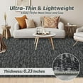 thumbnail image 4 of YUSAZENS 5x7 Modern Washable Area Rug, Soft Non-Slip Bedroom Carpet, Dining Room Rug, Black, 4 of 6