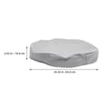 thumbnail image 2 of PAMINGONO Set Of Waterproof Water Tank Covers For Outside Drum Grey Oxford Cloth For Snow Protection, 2 of 8