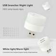 thumbnail image 3 of 3pcs USB Extender Portable LED Night Light Lámpara Plug-and-Play (Luz cálida), 3 of 9