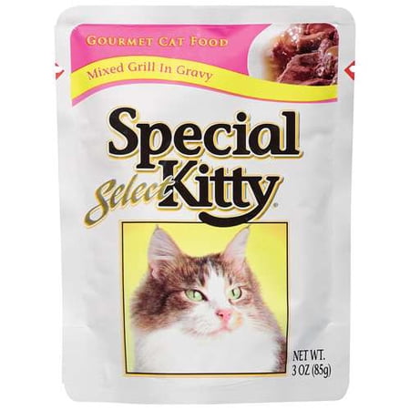 Special Kitty Gourmet Mixed Grill Cat Food In Gravy, 3 oz