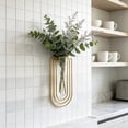 thumbnail image 6 of Gold Iron Hydroponic Vase, Clear Glass Wall Planter for Home and Office Decor, 6 of 6