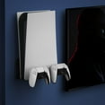 thumbnail image 2 of Wall Mount for PS5 - Compatible with PlayStation 5 Digital/Disc Edition Console with 2 Controllers Holder-Black, 2 of 9