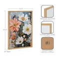 thumbnail image 6 of Kate and Laurel Boho Flowers in Muted Neutrals Framed Wall Art by The Creative Bunch Studio, 12x16 Natural, Colorful Soft Flower Art for Wall, 6 of 7