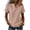 11# Pink, variant on Women's Stripe Button V-Neck Fashion Casual T-Shirt Short Sleeve Regular Fit Spring Summer Daily Top Pink XL