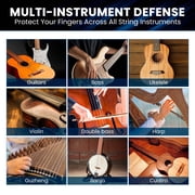 Jyker USA Guitar Finger Protector - Finger Tips Guard 5 Sizes Thimble Finger Pads Grips Comfort Soft