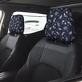 thumbnail image 2 of Naloa Party Shark Cute Print 2 PCS Car All-Inclusive Headrest Cover,Seat Headrest Cover Headrest Cover Protector for Most Car Models, 2 of 9