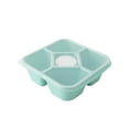 thumbnail image 4 of 5-Compartment Bento Snack Box Containers for Adults Lunchable Meal Prep Containers Reusable Stackable Bento Lunch Box Food Storage Prep Containers with Lids Green, 4 of 5