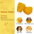 thumbnail image 4 of FCMSHAMD Tea Lights - Pack of 24, Premium Beeswax, 0.6 oz Each, 3-4 Hours Burn Time, 4 of 4