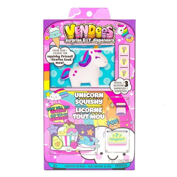 Mini Vendees™ Distributeur surprise D.I.Y. Colorie ton Adorable Kawaï Tout Mou