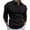 Black, variant on Men's Fashion Polo Shirts Long Sleeve Knit Stretch Tshirt Casual Stylish Workout V Neck Collared Slim Fit Muscle Tops Khaki L