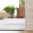 thumbnail image 6 of SAFAVIEH Arizona Jarred Medallion Machine Washable Area Rug, Ivory/Light Blue, 4' x 6', 6 of 10